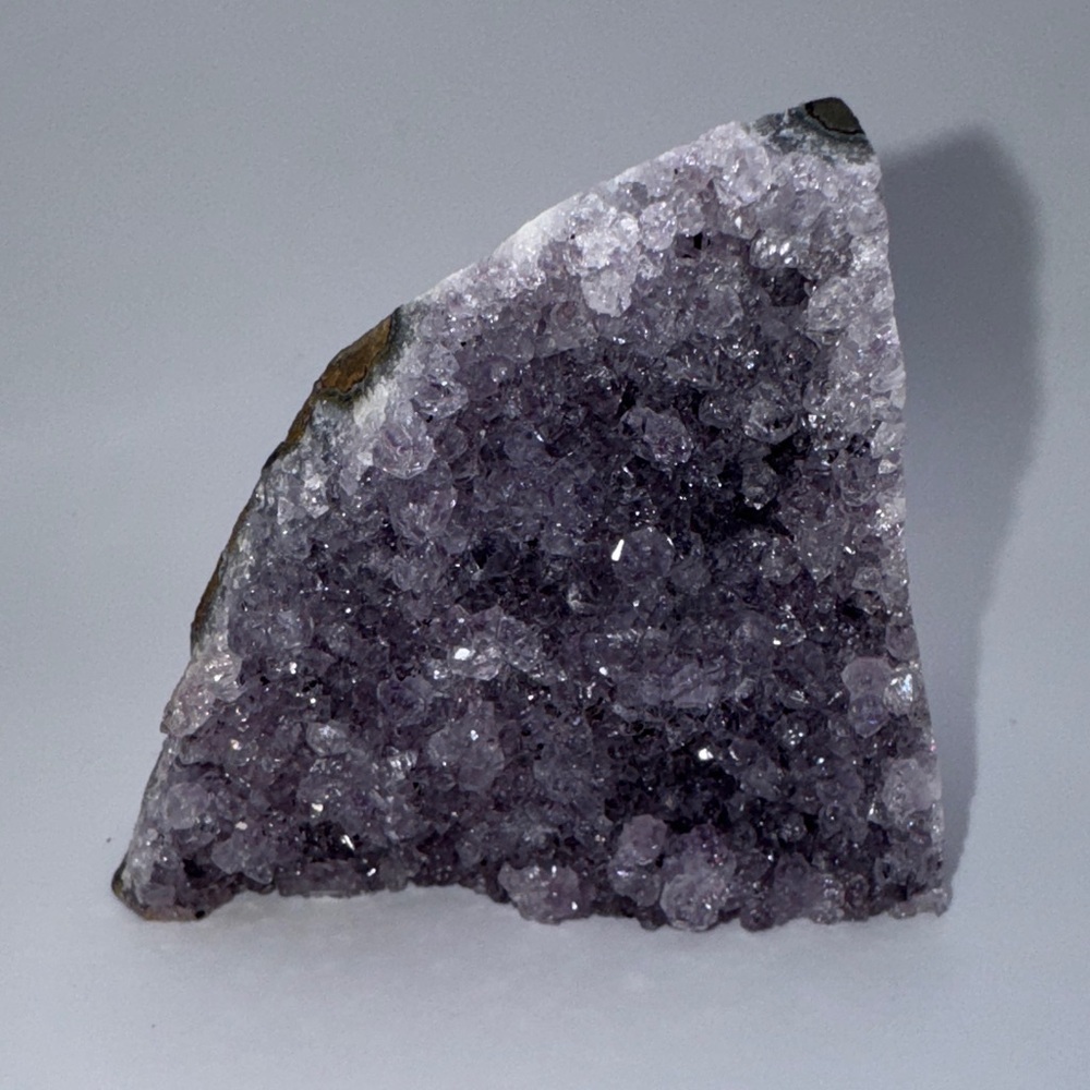 Purple Amethyst Crystal Cluster Shelf Sitter Display